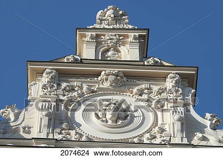 Picture - Art Nouveau Building Designed By Mikhail Eisenstein On 13 Alberta Street, Currently Houses The Graduate School Of Law, Riga, Latvia. Fotosearch