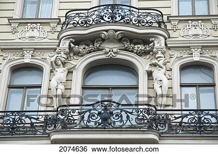 stock images of art nouveau building designed by mikhail eisenstein