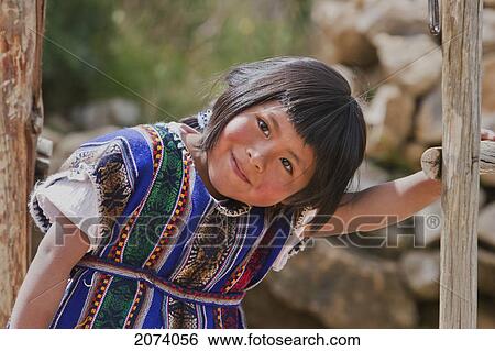 Aymara Girl On The Isla Del Sol In Titicaca Lake, La Paz Department, Bolivia View Large Photo Image Stock Photograph - Aymara Girl On The Isla Del Sol In Titicaca Lake, La Paz Department, Bolivia. Fotosearch