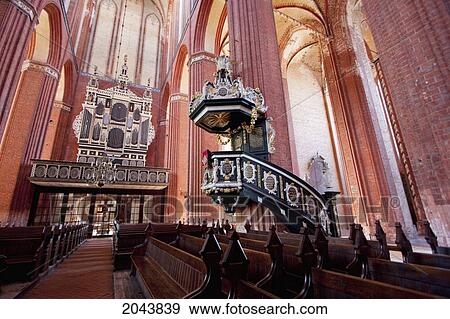 Baroque Pulpit In St. Nikolai Church, Wismar, Germany View Large Photo Image Stock Photo - Baroque Pulpit In St. Nikolai Church, Wismar, Germany. Fotosearch