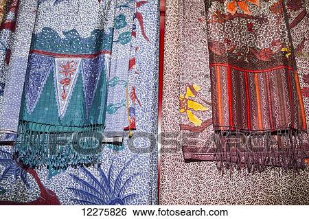 Batik fabrics on display at Saptohoedojo Art Gallery, Yogyakarta, Java Island, Indonesia View Large Photo Image Stock Photograph - Batik fabrics on display at Saptohoedojo Art Gallery, Yogyakarta, Java Island, Indonesia. Fotosearch