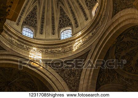 Beautiful interior of the cupule of Granada's Cathedral; Granada Province, Andalucia, Spain View Large Photo Image Stock Photograph - Beautiful interior of the cupule of Granada's Cathedral; Granada Province, Andalucia, Spain. Fotosearch