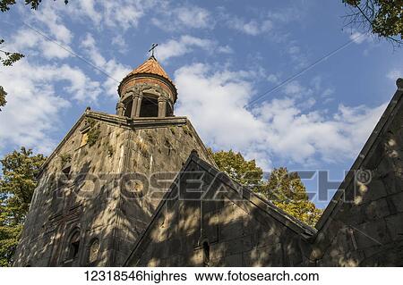Stock Photograph - Bell tower of Sanahin Monastery; Lori Province, Armenia. Fotosearch
