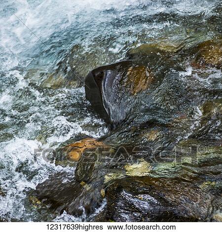 Stock Photograph - Blakiston Falls, Waterton Lakes National Park; Alberta, Canada. Fotosearch