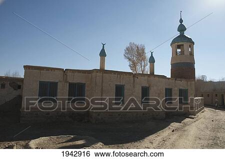 Blue Minarets Of The Bamiyan Mosque, Bamian Province, Afghanistan View Large Photo Image Stock Photograph - Blue Minarets Of The Bamiyan Mosque, Bamian Province, Afghanistan. Fotosearch