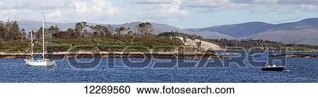 Boats in Kenmare Bay, near Sneem; County Kerry, Ireland View Large Photo Image Stock Image - Boats in Kenmare Bay, near Sneem; County Kerry, Ireland. Fotosearch