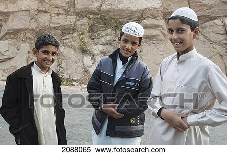 Stock Photography - Boys, Dhirkot, Azad Kashmir, Pakistan. Fotosearch