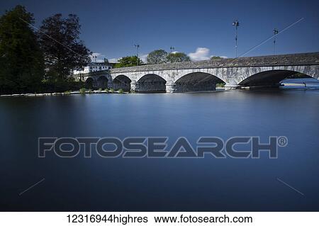 Stock Photograph - Bridge over the River Blackwater; Fermoy, County Cork, Ireland. Fotosearch