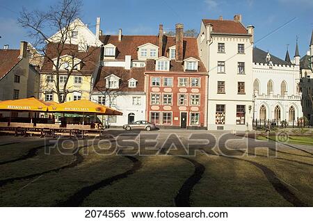 Stock Photography - Buildings On Livu Square, Riga, Latvia. Fotosearch