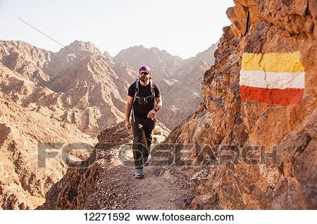 Stock Image - C38 walking trail; Muttrah, Muscat, Oman. Fotosearch