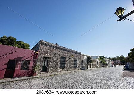 Picture - Calle Misiones De Los Tapes, Colonia, Uruguay. Fotosearch