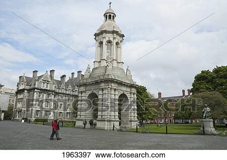Campanile At Trinity College, Dublin, Ireland View Large Photo Image Stock Photo - Campanile At Trinity College, Dublin, Ireland. Fotosearch
