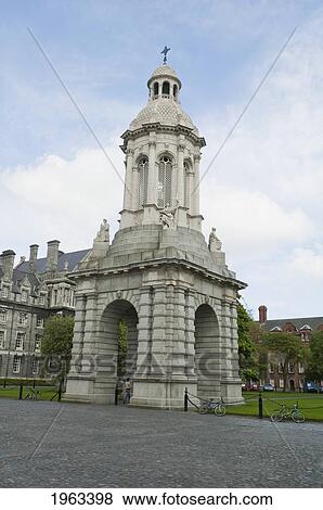 Campanile At Trinity College, Dublin, Ireland View Large Photo Image Stock Photo - Campanile At Trinity College, Dublin, Ireland. Fotosearch