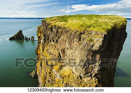 Stock Photograph - Cape Split along the Bay of Fundy; Nova Scotia, Canada. Fotosearch