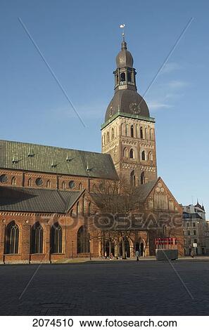 Stock Image - Cathedral, Riga, Latvia. Fotosearch