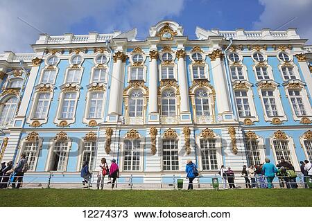 Stock Image - Catherine Palace, Pushkin; St. Petersburg, Russia. Fotosearch