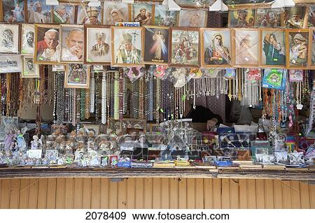 Catholic Paraphernalia For Sale, Kalwaria Zebrzydowska Sanctuary, Malopolska, Poland View Large Photo Image Stock Photo - Catholic Paraphernalia For Sale, Kalwaria Zebrzydowska Sanctuary, Malopolska, Poland. Fotosearch