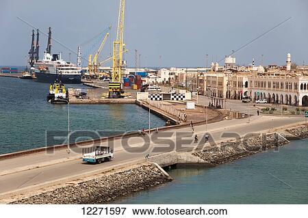 Stock Photo - Causeway onto Batsi; Massawa Island, Eritrea. Fotosearch