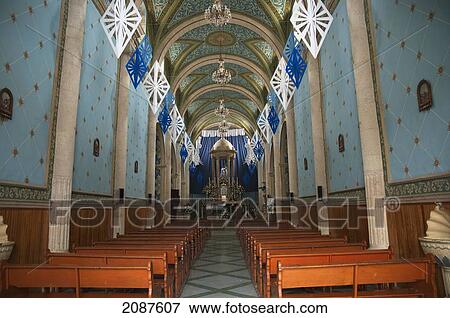 Central Nave Of The Temple Of Guadalupe, Asientos, Aguascalientes, Mexico View Large Photo Image Stock Photo - Central Nave Of The Temple Of Guadalupe, Asientos, Aguascalientes, Mexico. Fotosearch