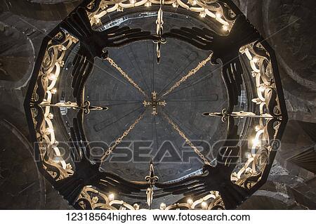 Chandelier in Saint Hripsime Church; Vagharshapat, Armavir Province, Armenia View Large Photo Image Stock Photograph - Chandelier in Saint Hripsime Church; Vagharshapat, Armavir Province, Armenia. Fotosearch