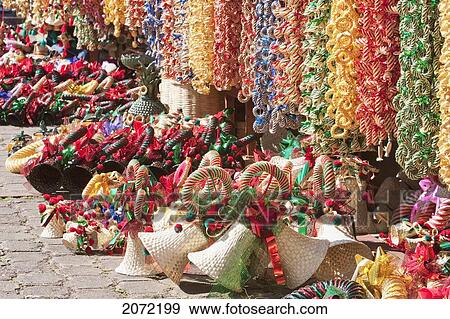 Christmas Ornaments Made Of Straw And Reed For Sale, Tzintzuntzan, Michoac View Large Photo Image Stock Photo - Christmas Ornaments Made Of Straw And Reed For Sale, Tzintzuntzan, Michoac. Fotosearch