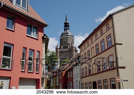 Stock Photograph - Church Of St. Mary, Stralsund, Germany. Fotosearch