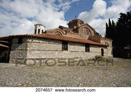 Church Of The Holy Mother Of God Peribletos, Ohrid, Macedonia View Large Photo Image Stock Photo - Church Of The Holy Mother Of God Peribletos, Ohrid, Macedonia. Fotosearch