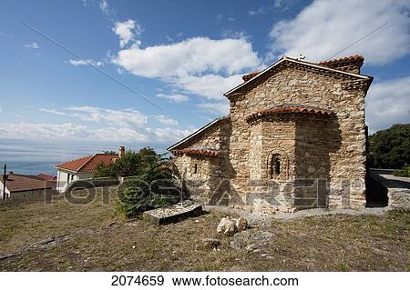Church Of The Holy Mother Of God Peribletos, Ohrid, Macedonia View Large Photo Image Stock Photo - Church Of The Holy Mother Of God Peribletos, Ohrid, Macedonia. Fotosearch