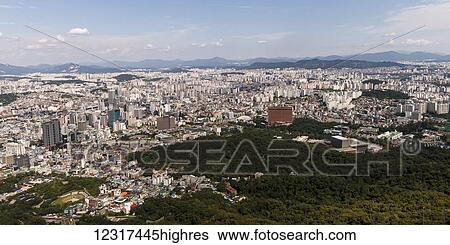 Cityscape of Seoul; Seoul, South Korea View Large Photo Image Stock Photograph - Cityscape of Seoul; Seoul, South Korea. Fotosearch