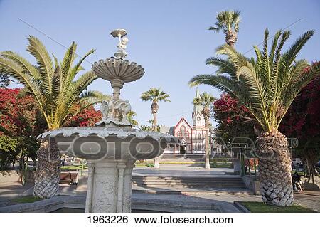 Stock Photograph - Colon Square, Arica, Arica And Parinacota Region, Chile. Fotosearch