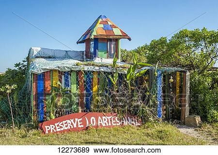 Colourful cabin along the beach; Cabo Polonio, Uruguay View Large Photo Image Stock Photo - Colourful cabin along the beach; Cabo Polonio, Uruguay . Fotosearch
