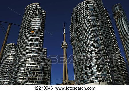 Condominiums and CN Tower at Harbourfront Centre; Toronto, Ontario, Canada View Large Photo Image Stock Photograph - Condominiums and CN Tower at Harbourfront Centre; Toronto, Ontario, Canada. Fotosearch