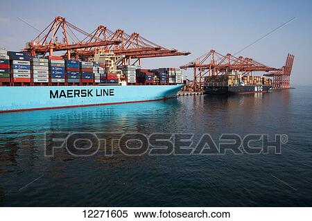 Container ships, Salalah Port; Salalah, Dhofar, Oman View Large Photo Image Stock Photography - Container ships, Salalah Port; Salalah, Dhofar, Oman. Fotosearch