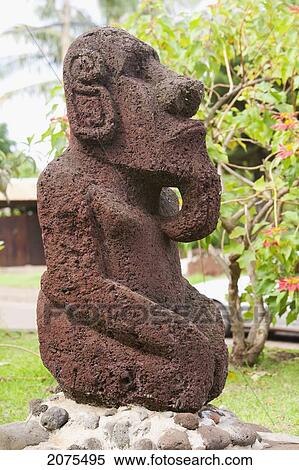 Stock Photography - Crafts Market In Hanga Roa, Rapa Nui (Easter Island), Chile. Fotosearch