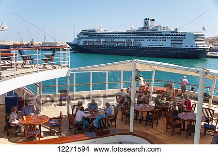 Cruise ship Rotterdam, Salalah Port; Salalah, Dhofar, Oman View Large Photo Image Picture - Cruise ship Rotterdam, Salalah Port; Salalah, Dhofar, Oman. Fotosearch