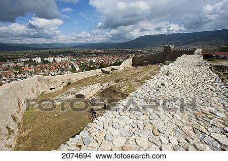 Picture - Czar Samuel's Fortress, Ohrid, Macedonia. Fotosearch