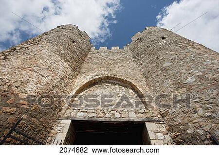 Stock Image - Czar Samuel's Fortress, Ohrid, Macedonia. Fotosearch