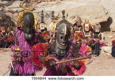 Dancers wearing Kananga masks perform at the Dama celebration in Tireli, Mali View Large Photo Image Picture - Dancers wearing Kananga masks perform at the Dama celebration in Tireli, Mali. Fotosearch