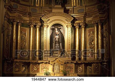 Stock Photo - Detail Of The Main Altarpiece At The Metropolitan Cathedral, Buenos Aires, Capital Federal, Argentina. Fotosearch
