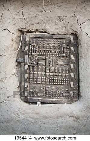Dogon Door, Sangha, Mali View Large Photo Image Picture - Dogon Door, Sangha, Mali. Fotosearch