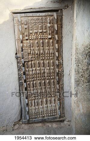 Stock Image - Dogon Door, Sangha, Mali. Fotosearch