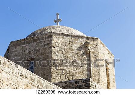 Dome and cross on a church building; Paphos, Cyprus View Large Photo Image Stock Photo - Dome and cross on a church building; Paphos, Cyprus. Fotosearch