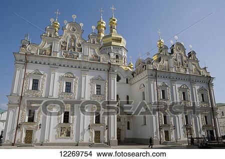 Picture - Dormition Cathedral at the Pecherska Lavra (Caves Monastry); Kiev, Ukraine. Fotosearch