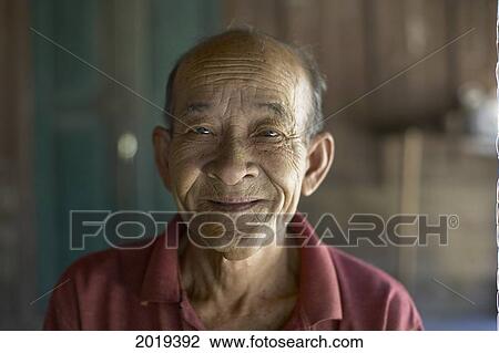 Elderly Man, Laos View Large Photo Image Stock Image - Elderly Man, Laos. Fotosearch