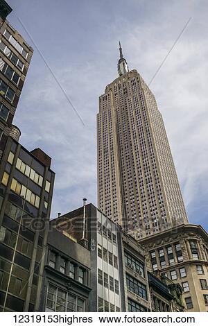 Empire State Building; New York City, New York, United States of America View Large Photo Image Stock Photograph - Empire State Building; New York City, New York, United States of America. Fotosearch