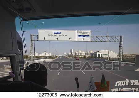Empty highways and government buildings; Ashgabat, Turkmenistan View Large Photo Image Stock Photograph - Empty highways and government buildings; Ashgabat, Turkmenistan. Fotosearch