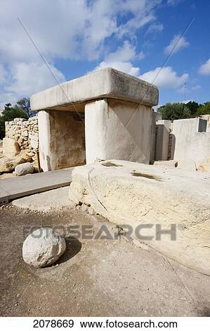Entrance To The South Temple, Tarxien Temples, Malta View Large Photo Image Stock Photo - Entrance To The South Temple, Tarxien Temples, Malta. Fotosearch