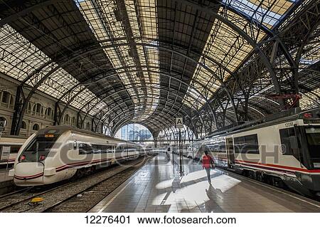 Stock Image - Estacio de Franca train station; Barcelona, Spain. Fotosearch