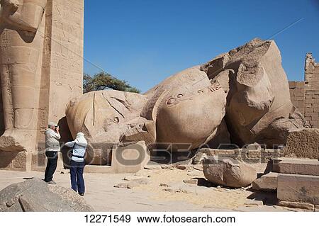 Fallen statue of Ramesses II (Ozymandias), Ramesseum funerary temple, West Bank; Luxor, Egypt View Large Photo Image Stock Photo - Fallen statue of Ramesses II (Ozymandias), Ramesseum funerary temple, West Bank; Luxor, Egypt. Fotosearch