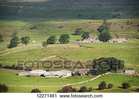 Farmstead; Wensleydale, North Yorkshire, England View Large Photo Image Stock Image - Farmstead; Wensleydale, North Yorkshire, England. Fotosearch